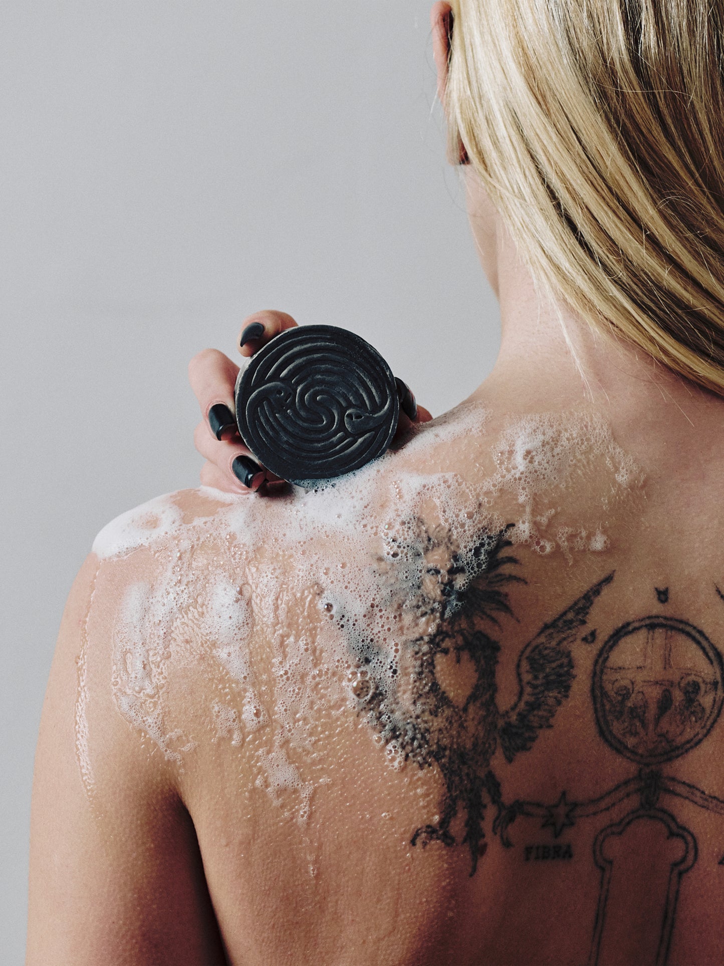 stainless steel soap dish + total eclipse body bar set