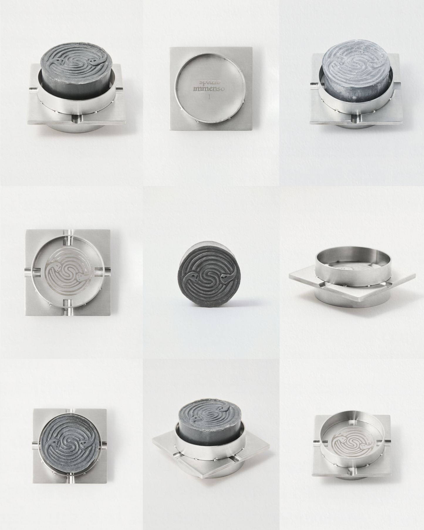 stainless steel soap dish + total eclipse body bar set